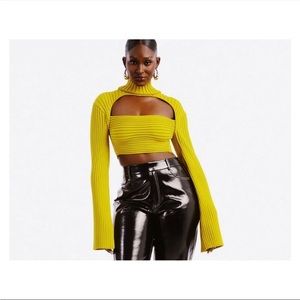 Hanifa Tori Sweater Turtleneck, Mustard